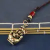 Pingente de Lingote de Latão Ano do Cavalo Palmeira Chaveiro de Latão Decoração Pingente de Chave Ano do Cavalo Dinheiro na Mão Pingente
