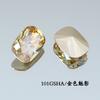 Taladro de uñas Dongzhou de 8 x 6 mm, pequeño cojín K9, taladro de punta inferior, accesorios de joyería para bricolaje, taladro de uñas de ángulo redondo cuadrado largo, súper flash