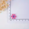 Tecido de Pelúcia Colorido Estilo Coreano Flor de Seis Pétalas Acessórios de Flor Tecida Decoração Materiais para Acessório de Cabelo Infantil Feito à Mão DIY