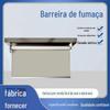 Fabricante fornece ligação de incêndio sem fio fumaça elétrica bloqueio de fumaça parede fixa flexível silicone pano bloqueio de fumaça parede suspensa