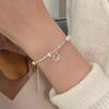 Xiaozhong, nueva pulsera de plata con perla de la suerte de estilo chino, pulsera de regalo exquisita y ligera de lujo a la moda para mujer