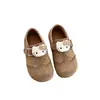 2026 Nuevos Zapatos Birkenstock para Niños Decoración de Gato Pequeño de Dibujos Animados Zapatos Individuales para Niñas Suela Suave Zapatos Casuales Birkenstock Retro para Niños Pequeños