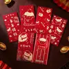 Atacado Ano do Carneiro Hot Stamping Saco de Envelope Vermelho Estilo Chinês Novo 2027 Envelope Lai See em Relevo Saco de Dinheiro para Presente de Ano Novo Vendas Diretas de Fábrica