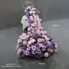 Cascata de Flores Artificiais Transfronteiriça Longa Fileira de Flores Flores para Corredor de Casamento Decoração de Palco de Casamento Vitrine Flores de Seda