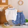 Conjunto de Colete Cachecol de Seda Sem Mangas Vazado de Verão para Meninas 2026 Nova Moda Estilosa Roupas de Bebê Moda Infantil Tendência