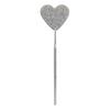 Espejo de pestañas con clip de injerto, espejo de pestañas con forma de corazón de diamante, espejo auxiliar de maquillaje, espejo de belleza, maquillaje exclusivo transfronterizo