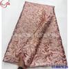 Tecido Jacquard Antigo Brocado com Bordado Dupla Face de Fio Dourado e Prateado Tecido de Renda Brocado Africano