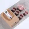 Juego de Té de Cerámica Dehua Ge Kiln Caja de Regalo Pequeña Juego de Té Kung Fu Cerámico Venta al por Mayor Personalizado Regalo para Evento de Inauguración Juego Pequeño