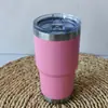 Taza para Coche de 20 oz con Recubrimiento en Polvo Acero Inoxidable 304 Doble Pared Aislada Taza Refrigeradora para Coche Taza para Cerveza Termo