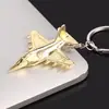 Llavero de Avión de Metal Llavero Creativo Colgante de Llave de Caza Pequeño Regalo de Aviación Souvenirs Grabados