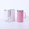 Taza con Asa de Acero Inoxidable 304 Nueva Transfronteriza, Taza Aislada de Plástico con Spray de Doble Capa Moderna y Sencilla, Taza Portátil para Oficina