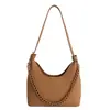Bolso de Hombro con Cadena de Gran Capacidad Estilo Coreano para Mujer 2026 Tendencia de Moda Primavera Nuevo Bolso de Hombro de Lujo Ligero con Patrón de Lichi