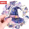 Compra direta transfronteiriça: 50 peças de adesivos decorativos temáticos de chapéu de céu estrelado mágico para scrapbooking, diários e decorações de hora de dormir