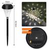 Luzes de Jardim de Vidro Solar Transfronteiriças, LED à Prova d'Água para Exterior, Luzes Decorativas de Gramado para Jardim Residencial, Personalizáveis