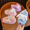Nuevas pantuflas de algodón para niños de otoño e invierno, diseño de caricatura lindo para niños y niñas, pantuflas de interior para niños pequeños y bebés
