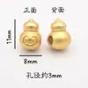 Anel Yuanbao Qiankun Ouro de Areia Acessórios com Furo Acessórios para Bolsa de Dinheiro Cabaça de Moeda de Cobre Flor de Pessegueiro Pixiu Acessórios de Liga Metálica com Contas Douradas Antigas