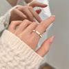Anel Borboleta Colorido Esmaltado Feminino Aberto Ajustável Design de Nicho Senso Avançado Anel Único Joia Nova da Moda