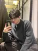 Suéter de Luxo Leve Estilo Coreano Nova Chegada Suéter Masculino Gola Redonda Manga Longa Tricô Suéter Estilo Preguiçoso Tendência Outono e Inverno Masculino 2024