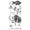 Adesivos de tatuagem à prova d'água de flores borboleta raposa fabricantes em estoque atacado cobrir cicatriz adesivos de tatuagem