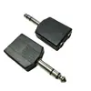 Adaptador de Audio 6.35MM Individual a Doble 6.5 Hembra 6.5 Uno-Dos Parejas Audio 6.5 Público a Hembra