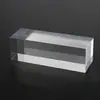Suporte de Exibição Coluna Quadrada de Acrílico Transparente Suporte para Modelo de Bolo de Sobremesa Acessórios de Decoração de Base para Mercadorias Cosméticos Joias