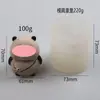 Molde de Vela de Carrusel Tridimensional Modelo Zorro de Nueve Colas Conejo Lámpara de Hielo DIY Molde Cultural y Creativo