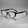 Gafas planas únicas de ojo de gato anti luz azul que favorecen la forma del rostro, sencillas y elegantes, adecuadas para trabajadores de oficina, modelo L28097