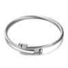 Pulsera de Moda Europea y Americana Amazon Nuevo Más Vendido Simple Tricolor Oro de 18K Cable de 3mm Acero Inoxidable Venta al por Mayor para Mujeres