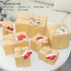 Caja de Regalo Hecha a Mano Navideña Decoraciones debajo del Árbol Juego de Siete Piezas Accesorios de Decoración para Ventana de Hotel y Centro Comercial Combinación de Adornos