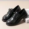 Zapatos de trabajo de cuero para mujer de doble uso, novedad otoño 2026, mocasines versátiles de cordones de suela plana, estilo universitario británico