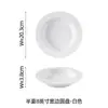 Conjunto de Louça Cerâmica Série Meia Lua Minimalista para Uso Doméstico, Combinação de Tigelas, Pratos e Colheres em Cor Sólida, Tigelas de Arroz, Travessas e Tigelas para Macarrão