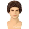 En Stock, Envío Inmediato, Pelucas Europeas y Americanas para Hombre, Extensiones de Lana Rizadas, Extensiones Pequeñas de Pelo Corto Rizado, Peluca Afro