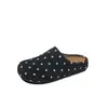 Venda Quente Meias-Calças Fechadas com Solado Grosso Estilo Birkenstock para Mulheres Outono 2026 Deslizantes para Exterior Versáteis Confortáveis Mules