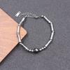 Pulsera de Bambú de Acero Titanio para Hombre Pulsera de Diseño Nicho de Sentido de Alta Gama Pulsera de Altura para Estudiantes Pulsera para Parejas Accesorios
