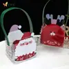 Caja de Empaque Portátil para Manzanas con Temática Navideña, Caja Pequeña de Regalo de Dulces de Fruta de la Paz, Caja de Papel Vacía