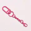 Llavero Tie-Dye Cadena Colgante Anilla Abierta Anillo de Clip para Llaves Colgante Tablero Tie-Dye DIY Materiales Accesorios