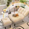 Sofá Perezoso Silla de Salón para Balcón Sofá Individual Pequeño para Dormitorio Silla de Sofá Pequeña Plegable con Respaldo Reclinable para Ocio en Casa