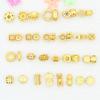 Cuentas de corona de cáñamo de oro antiguo, accesorios de bricolaje, pulsera de cuentas sueltas con incrustaciones de gemas con cuentas, cuerda de cuentas, material para accesorios de cuentas