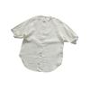 Camisa 2026 para Niñas, Camisa Versátil de Color Sólido de Longitud Media Estilo Coreano para Niños, Ropa con Protección Solar, Camisa de Lino Holgada para Niños