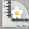 Flor de Cinco Pétalos Accesorios de Resina DIY Harajuku Crisantemo Pequeño Girasol Agujero Parche para Zapato DIY Horquilla Accesorios para el Cabello