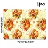 Papel de Regalo de Acción de Gracias Transfronterizo con 12 Diseños: Calabaza, Hoja de Arce, Girasol, Papel de Regalo, Papel Couché, Empaque de Regalo DIY