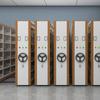 Estantes Compactas Sala de Arquivo Móvel Inteligente Elétrico Aço Prateleira para Arquivo Estante Armário Móvel Aço Armário Compacto