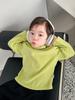Top de otoño e invierno para niños con forro polar Orly para niños, camiseta cálida de terciopelo con cuello medio-alto, camiseta interior de terciopelo de doble cara para niñas pequeñas