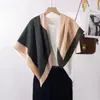 Pañuelo cuadrado retro de los 90, sarga estampada, bufanda de seda de chica coreana, verano y otoño, bufanda decorativa de seda, venta al por mayor