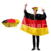 Boina de Bandeira Estilo Europeu Chapéu Ventilador Adereços de Fantasia Ventilador Trevo Roupa de Carnaval Role-Playing