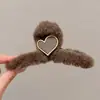 Presilha de cabelo floral elegante com toque de luxo, novo modelo 2026 pinça tubarão, popular entre celebridades da internet, adequada para cabelos grossos, presilha de cabelo de acrílico
