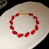 Pulsera Sencilla de Gota de Agua de Zirconia para Mujer, Pulsera de Estilo Dulce Dopamina de Gama Alta, Joyería de Moda Versátil y de Moda al por Mayor