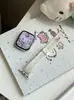 Pulseira de Relógio Magnética Fina de Tricô para Gatinho Adequada para Apple Watch iWatch 11ª Geração 10/9876Ultra/Se