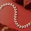 Pulsera Romana Transfronteriza Europea y Americana de Zirconio Completo para Mujer, de Moda, Sencilla, Ligera y Lujosa, Pulsera de Socialité, Joyería de Mano Versátil de Espiga de Trigo