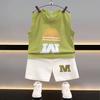 Conjunto de Regata de Verão para Meninos, Roupa Fina Nova Elegante Sem Mangas para Meninos, Roupa Infantil da Moda
